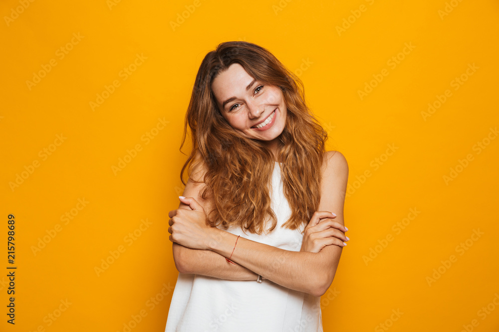 Portrait of a smiling young girl looking at camera Portrait of a smiling young girl looking at camera