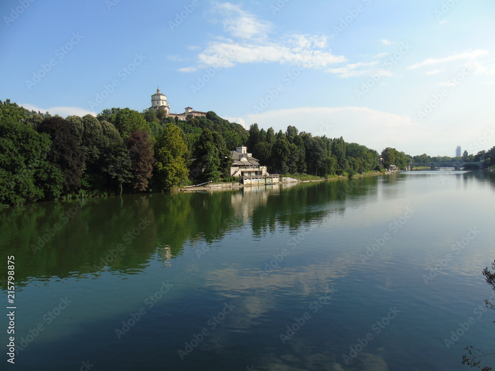 An amazing photography of the city of Turin from italy in summer days from the high and low part of the city including the beautiful river of Po from the center An amazing photography of the city of Turin from italy in summer days from the high and low part of the city including the beautiful river of Po from the center
