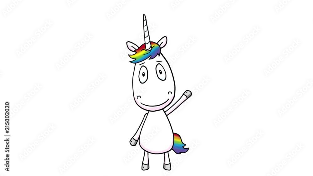 Einhorn winkend Einhorn winkend