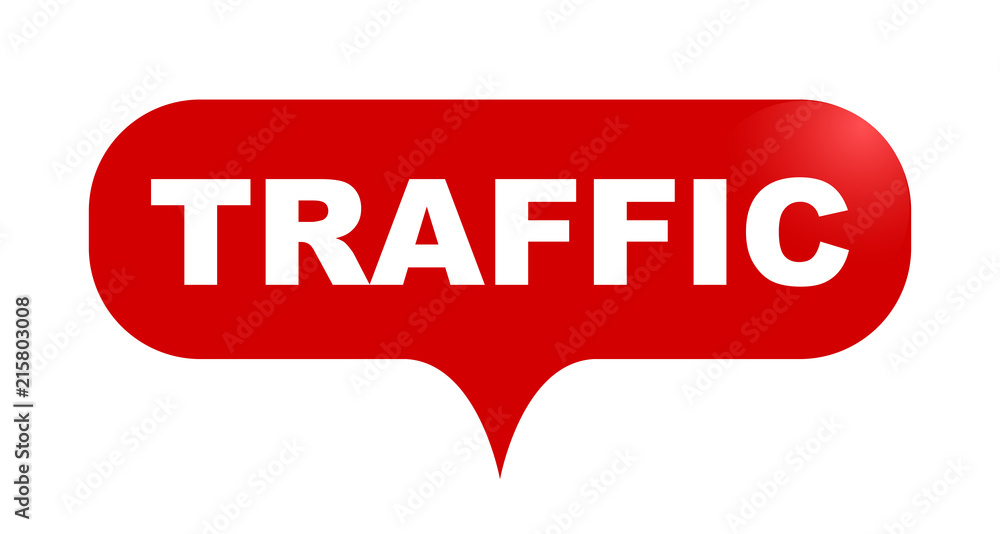 red vector bubble banner traffic red vector bubble banner traffic