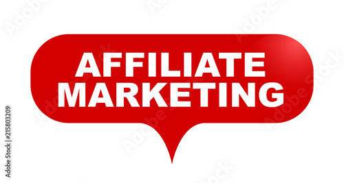 red vector bubble banner affiliate marketing