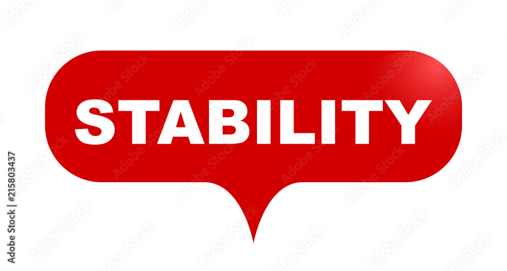 red vector bubble banner stability red vector bubble banner stability