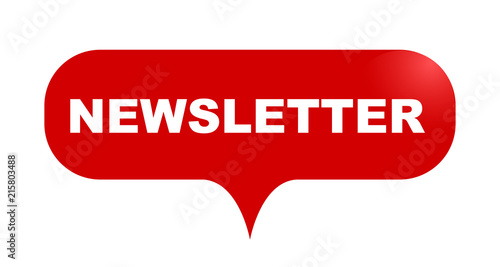 red vector bubble banner newsletter