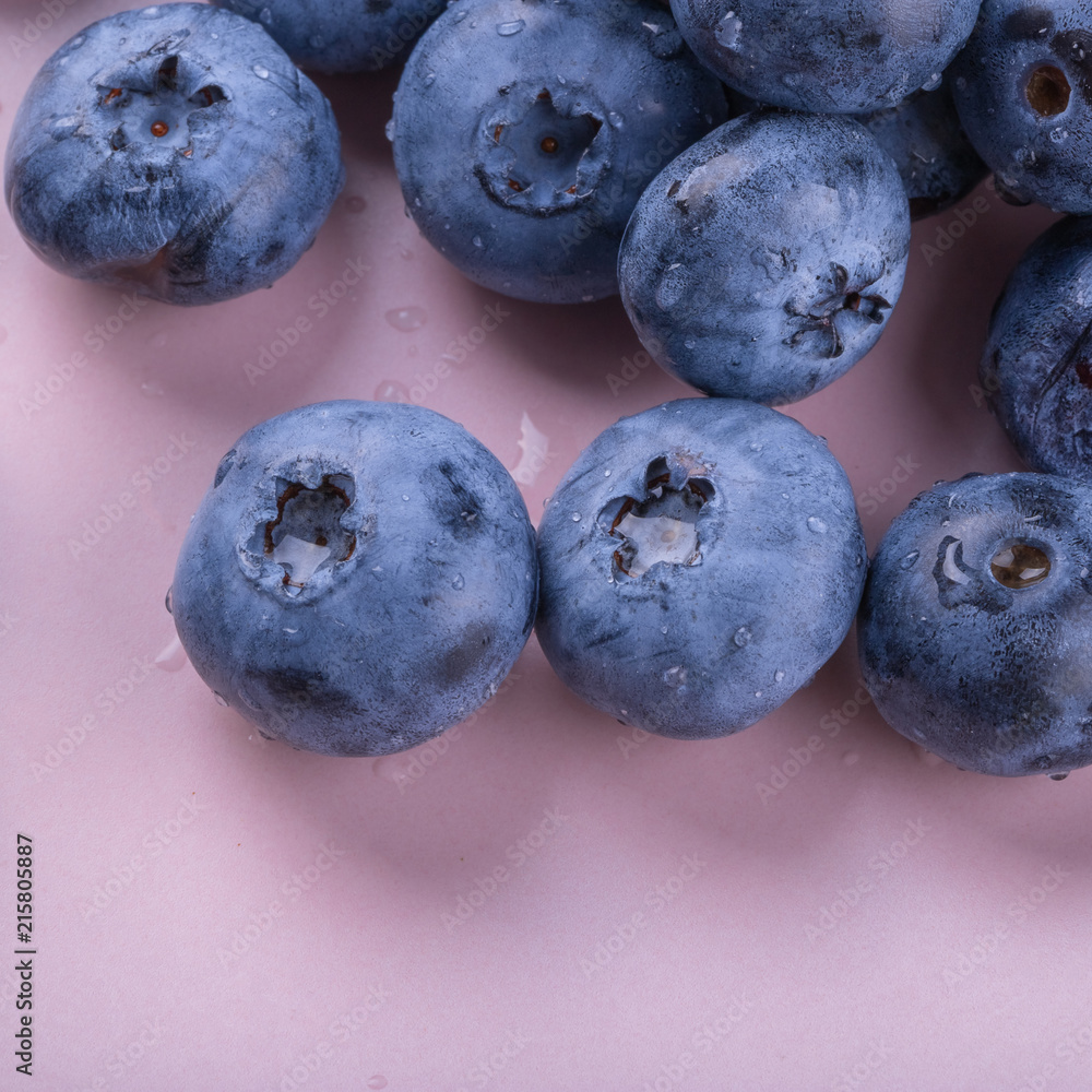 Obraz premium blueberry large ripe fresh