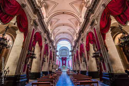 interiors of Duomo church, Ragusa, sicily, Italy