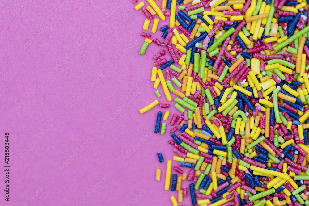 Colourful candy cake decorative sprinkles background Colourful candy cake decorative sprinkles background