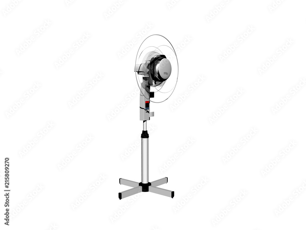 Ventilator auf Stativ Stock Illustration | Adobe Stock