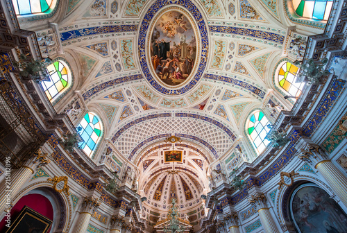 San Michele archangelo church, Scicli, sicily, Italy photo