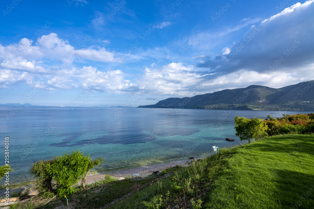 Olimpia Beach on Kefalonia Island Greece in a sunny day Olimpia Beach on Kefalonia Island Greece in a sunny day