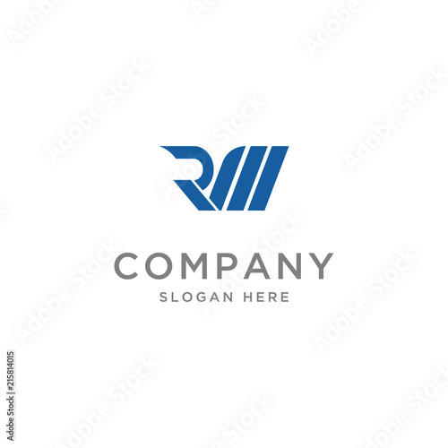 logo Letter RM Initial illustration Abstract