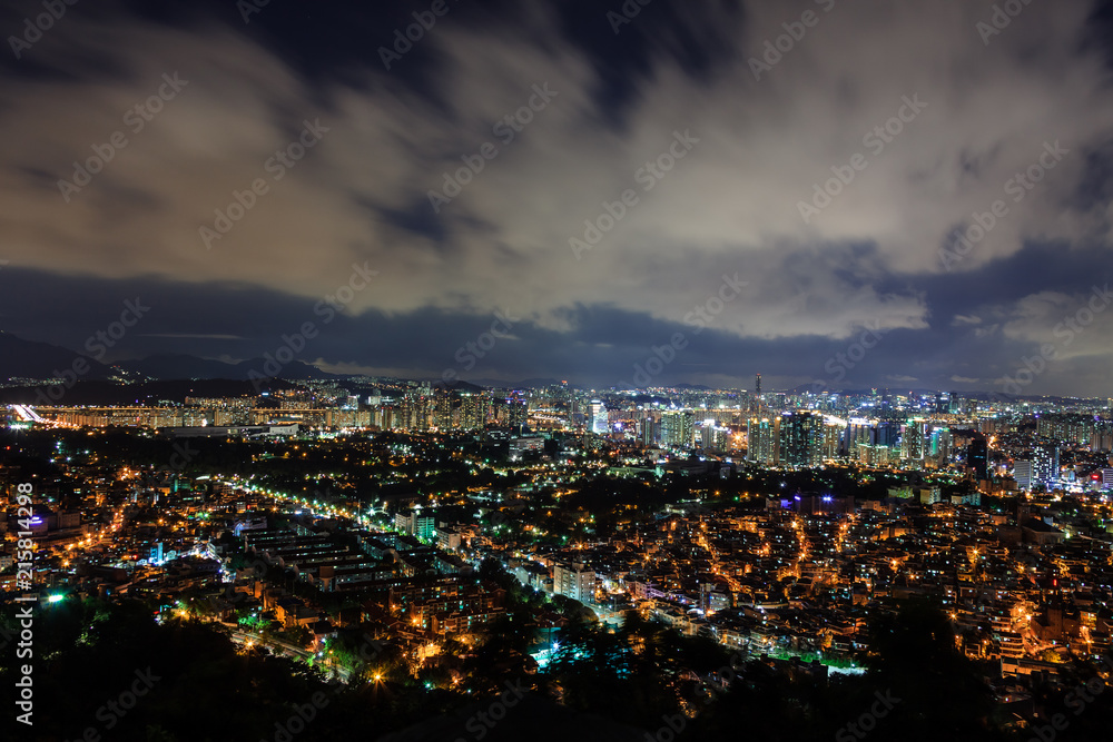 The night view of Namsan