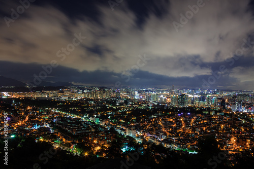 The night view of Namsan