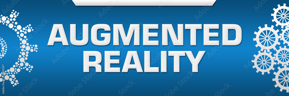 Augmented Reality Blue Both Side Gears Augmented Reality Blue Both Side Gears