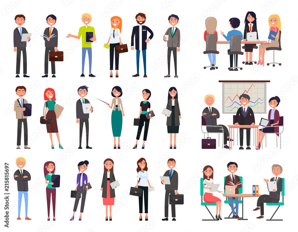 Business People Collection Vector Illustration