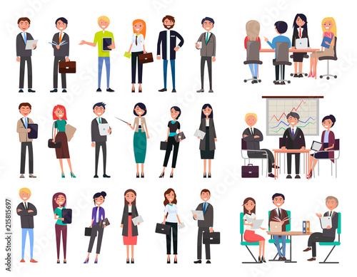 Business People Collection Vector Illustration