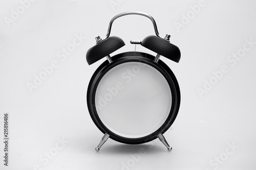 Clock with Blank Face Showing No Time