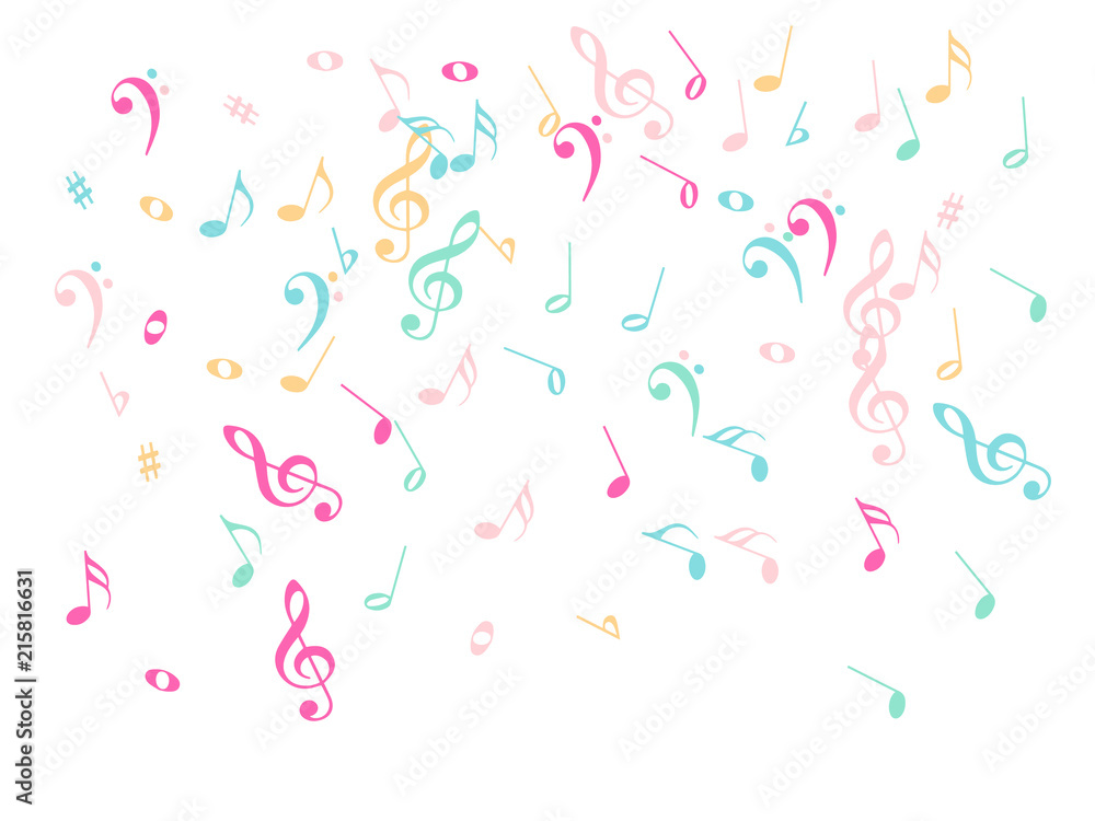 Music Notes Confetti Falling Chaos Vector. Music Symbols Texture Poster Background Elements. Party Night, Festival, Celebration or Concert, Melody Notes Trail. Decorative Song Sheets Chaos Effect. Music Notes Confetti Falling Chaos Vector. Music Symbols Texture Poster Background Elements. Party Night, Festival, Celebration or Concert, Melody Notes Trail. Decorative Song Sheets Chaos Effect.