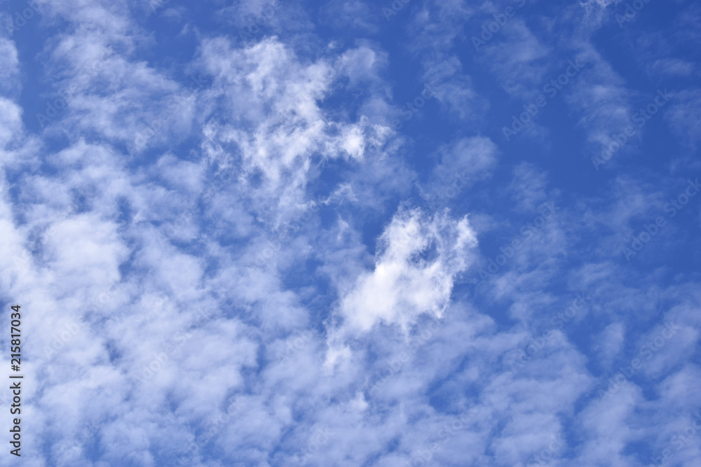 Beautiful blue sky with cumulus white clouds Beautiful blue sky with cumulus white clouds