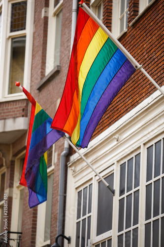 Amsterdam1 May2018 Rainbow Lgbt Flag On Stock Photo 1146110516