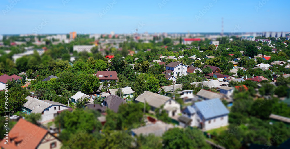 Obraz premium City ​​from height