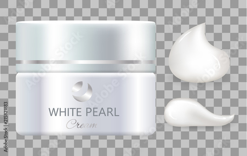 Jar of Day Cream White Pearl for Everyday Skincare