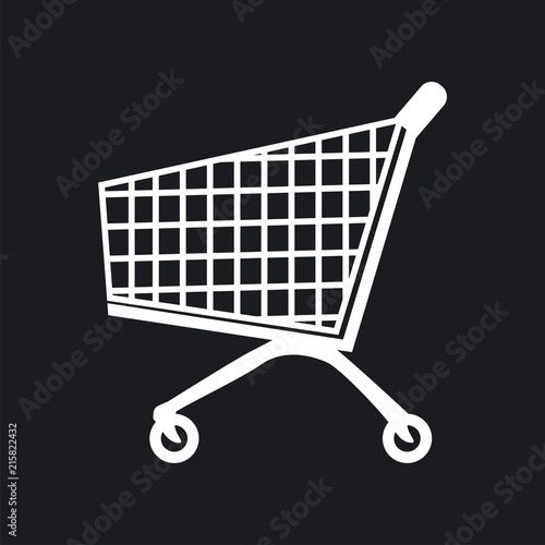 Vector illustration icon shop trolley