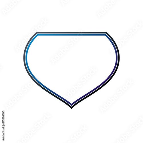 Blank heraldic frame with c...