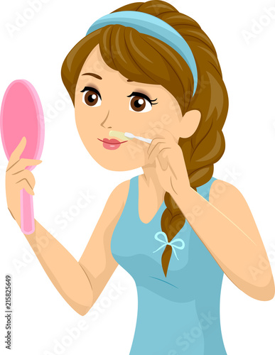 Teen Girl Mustache Waxing Hair Removal