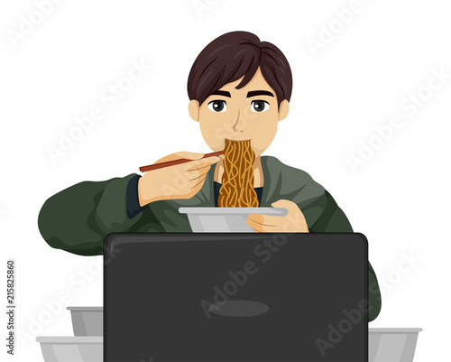 Teen Boy Mukbang Eating Bro...