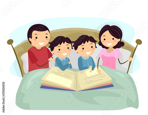 Stickman Family Kids Twins ...