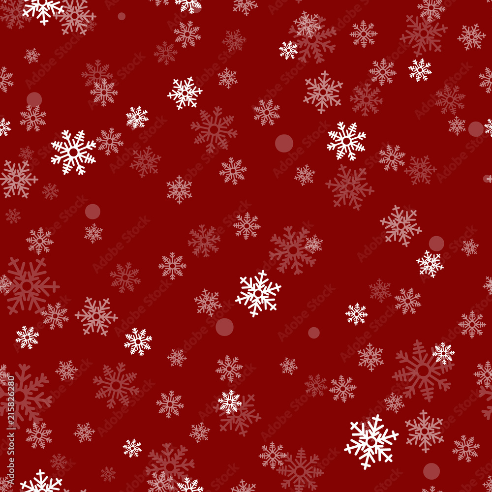 Snowflake seamless pattern. Snow on white background. Abstract wallpaper, wrapping decoration. Symbol winter, Merry Christmas holiday, Happy New Year celebration Vector illustration. Snowflake seamless pattern. Snow on white background. Abstract wallpaper, wrapping decoration. Symbol winter, Merry Christmas holiday, Happy New Year celebration Vector illustration.
