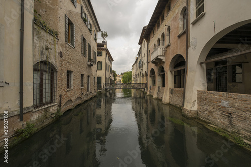 Treviso city, Italy, also known as Small Venezia, and its canals #215827088