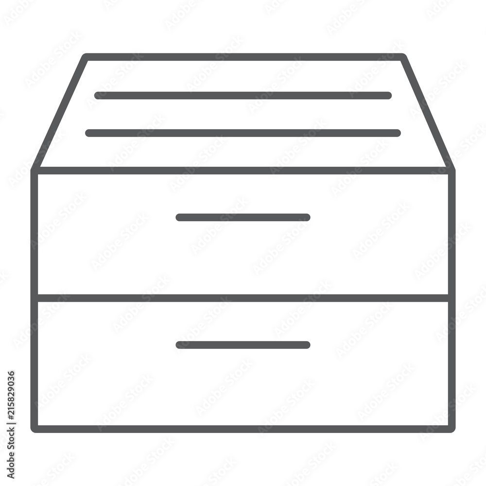 Archive storage thin line icon, office and work, folder sign, vector graphics, a linear pattern on a white background, eps 10. Archive storage thin line icon, office and work, folder sign, vector graphics, a linear pattern on a white background, eps 10.