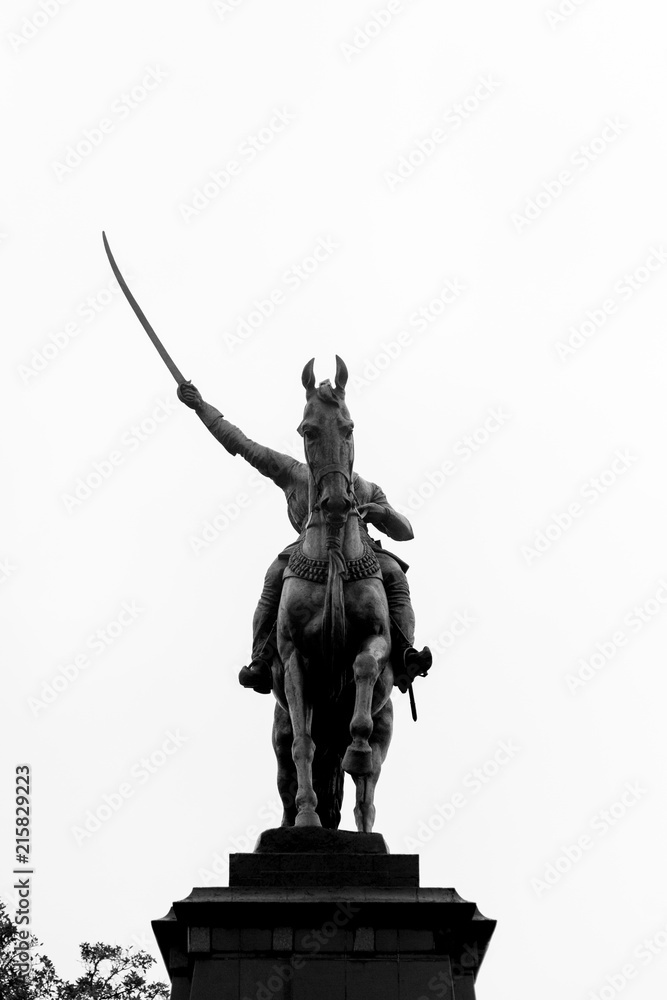 Fototapeta premium Statue of Chhatrapati Shivaji Maharaj at Mahabaleshwar