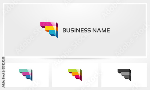 Graph Bar Chart Talk Presentation Logo