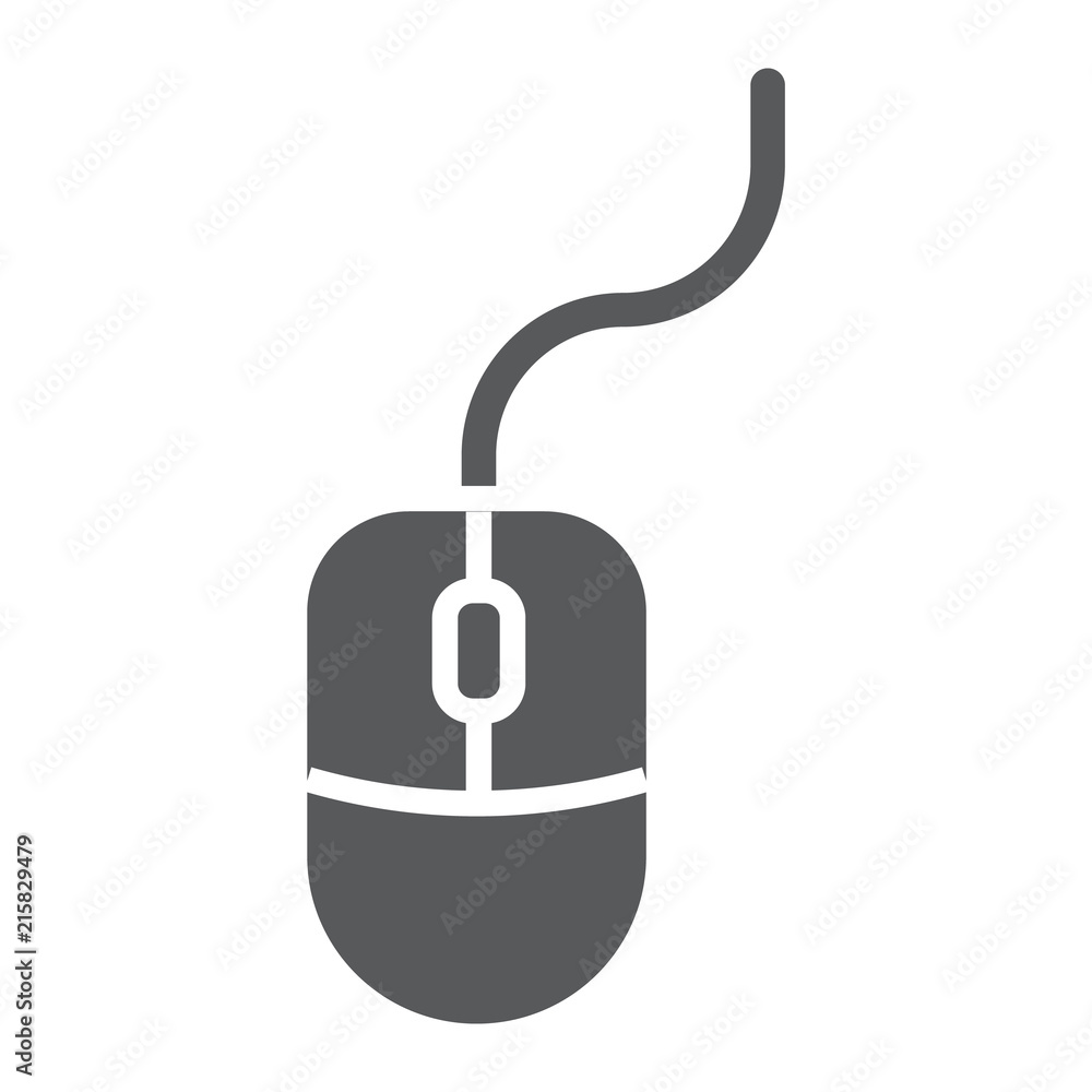 Mouse glyph icon, office and work, computer sign, vector graphics, a solid pattern on a white background, eps 10. Mouse glyph icon, office and work, computer sign, vector graphics, a solid pattern on a white background, eps 10.