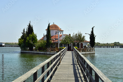 Greece, Vistonida Lake, Monastery photo