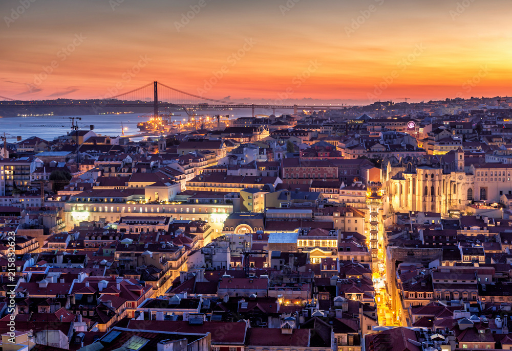 Lisbon capital of Portugal - obrazy, fototapety, plakaty 