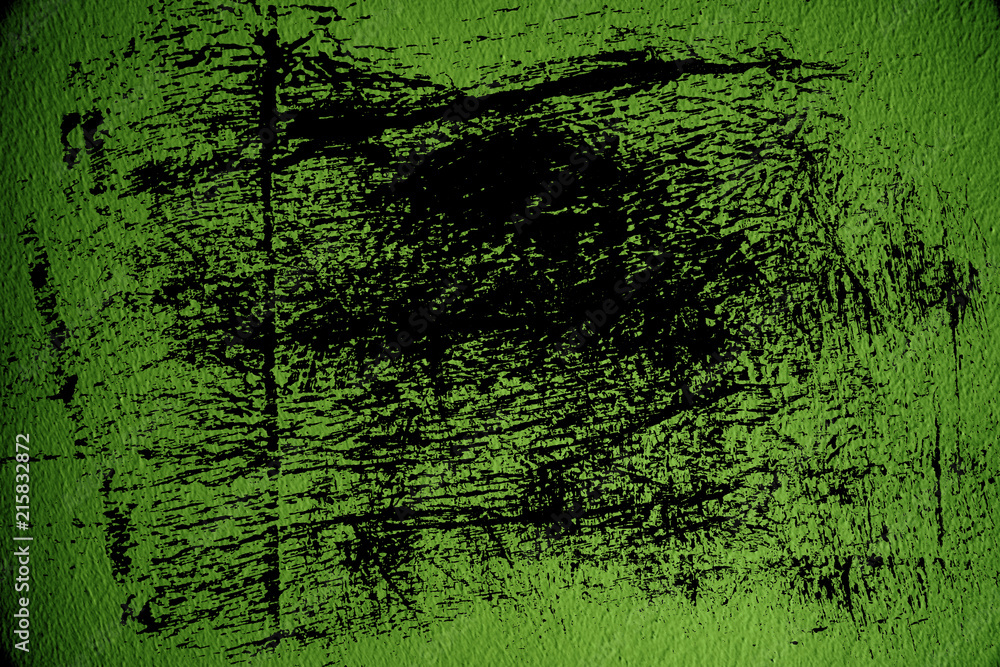 Fototapeta premium Grunge Ultra green Plaster surface or stucco wall - indoors background