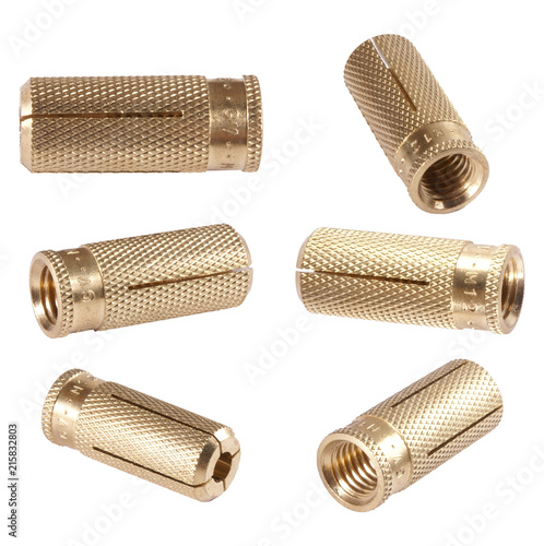 set of brass anchors different angle of view photo