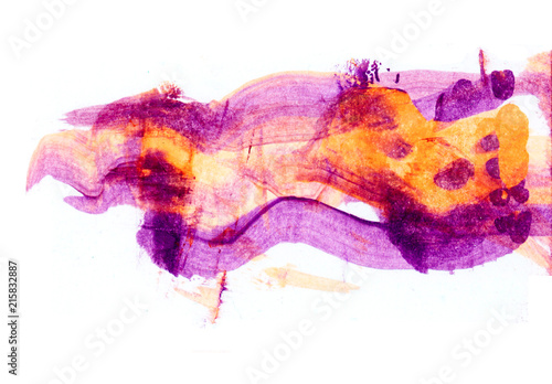 Abstract hand drawn violet ...