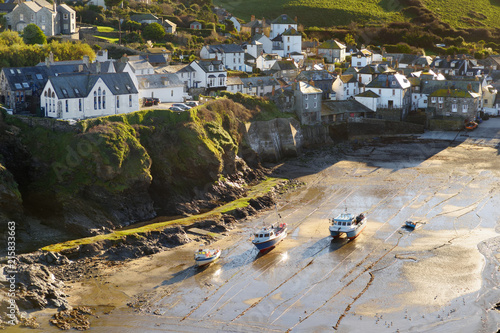 Port Isaac, a small and picturesque fishing village on the Atlantic coast of north Cornwall, England, United Kingdom, famous as backdrop to various television productions.