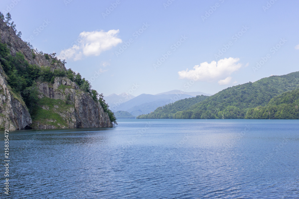 Beautiful Lake Vidraru in Romania