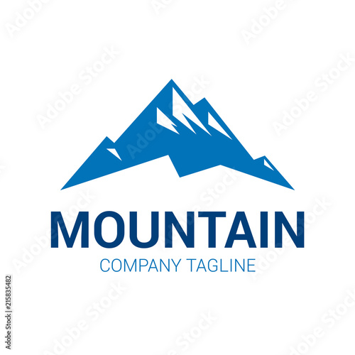 Mountain logo. Vector logo template suitable for businesses and product names