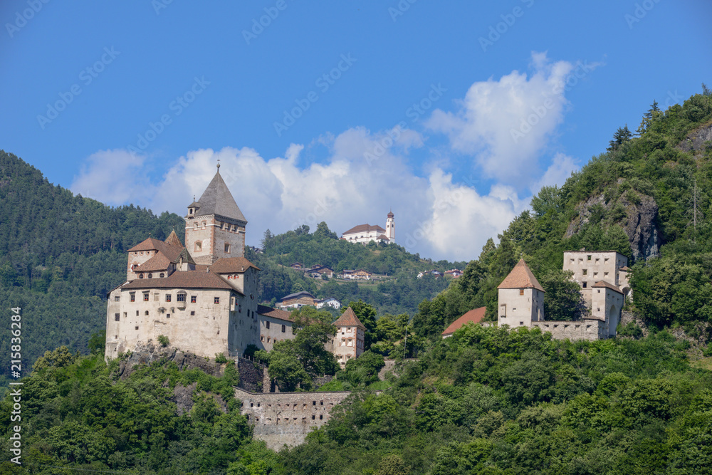 Trostburg castle at Ponte Gardena on South Tyrol, Italy