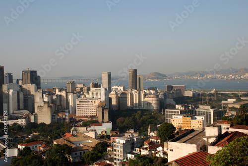 Rio de Janeiro downtown, aerial view