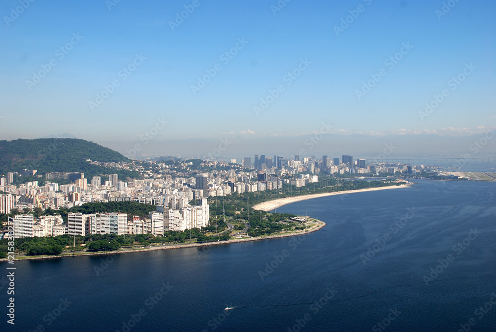 Flamengo Park aerial view from sugarloaf