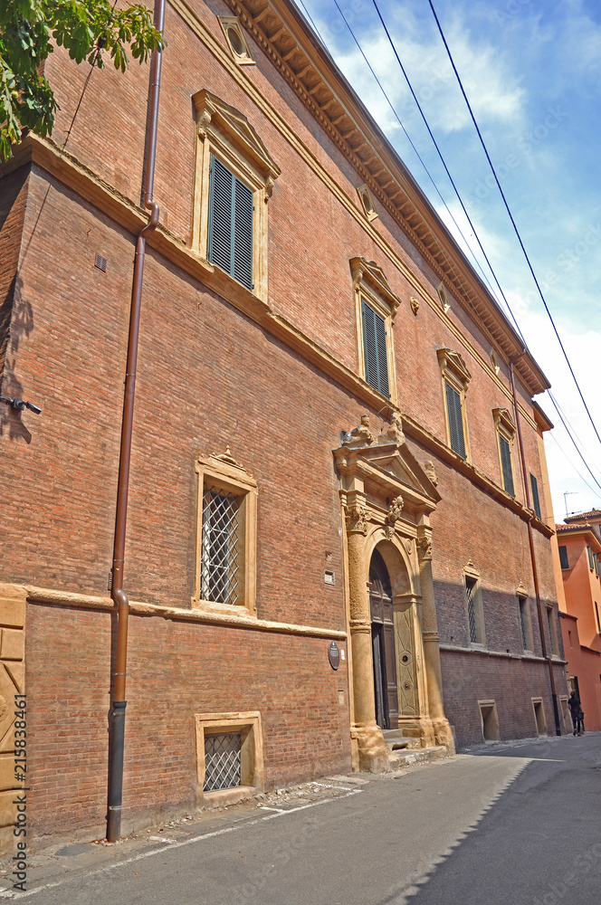 Bologna, Italy, Boncompagni palace in Belmonte street.