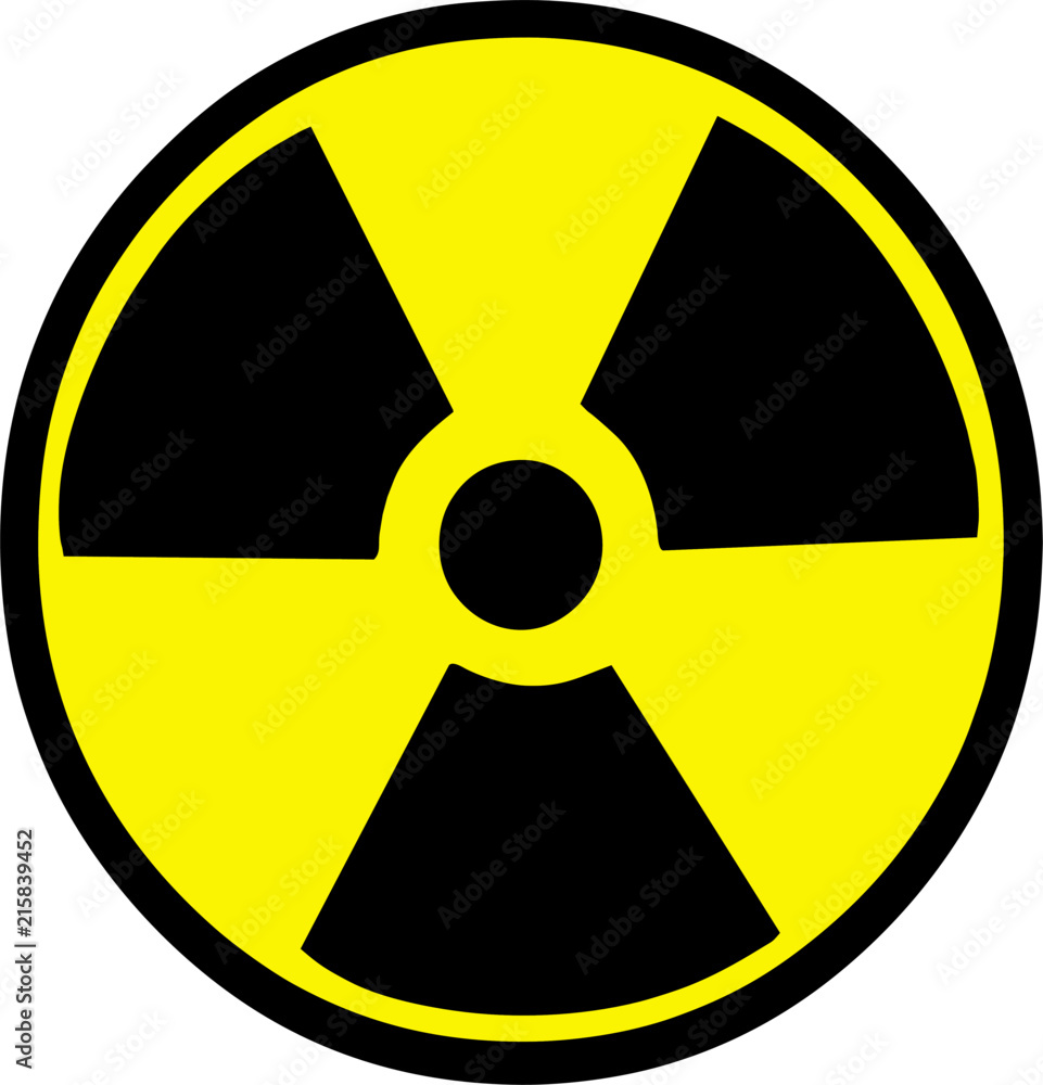 Obraz premium Nuclear Symbol Warning