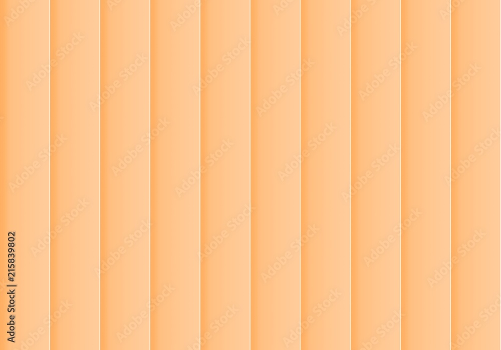 Fototapeta premium Colorful background consisting of orange rectangle in a row next to each other. Mosaic of geometric elements. Orange vertical louver of parts